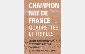 Championnat de France Quadrettes Lyon sud