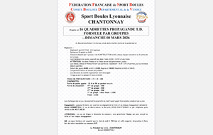 affiche concours Chantonnay 8 mars