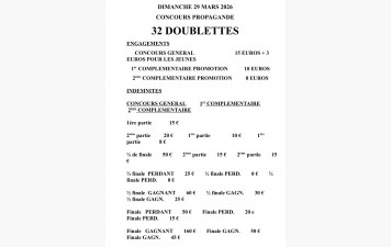 Affiche Concours 32 D. Luçon 29 Mars