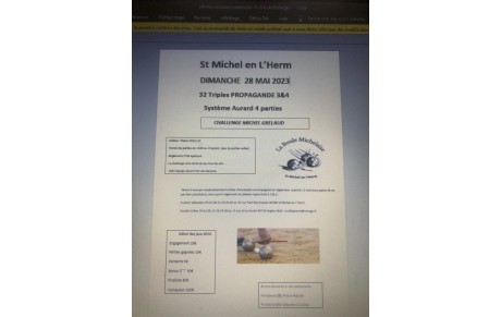affiche concours Saint Michel