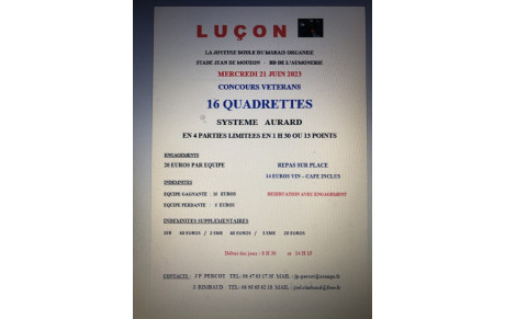 affiche 16 Q. vétérans Luçon