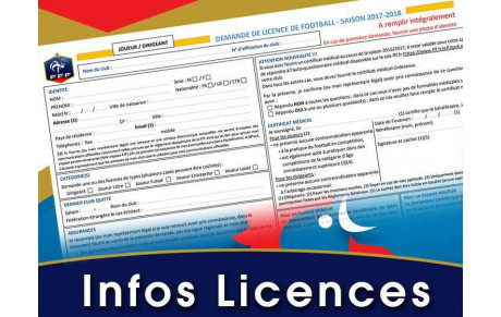 demandes de Licences 2023 / 2024