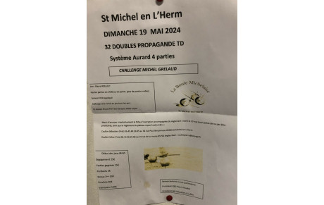 affiche concours Saint Michel