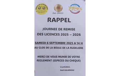 remise des licences